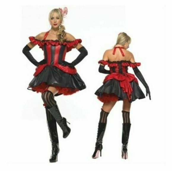NEW Sexy LARGE French Cancan Dancer Women COSTUME